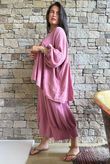 Suri Cushion Cotton Artist Smock Indian Pink 